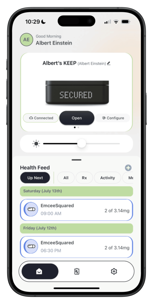 Keep Customizable Schedules
