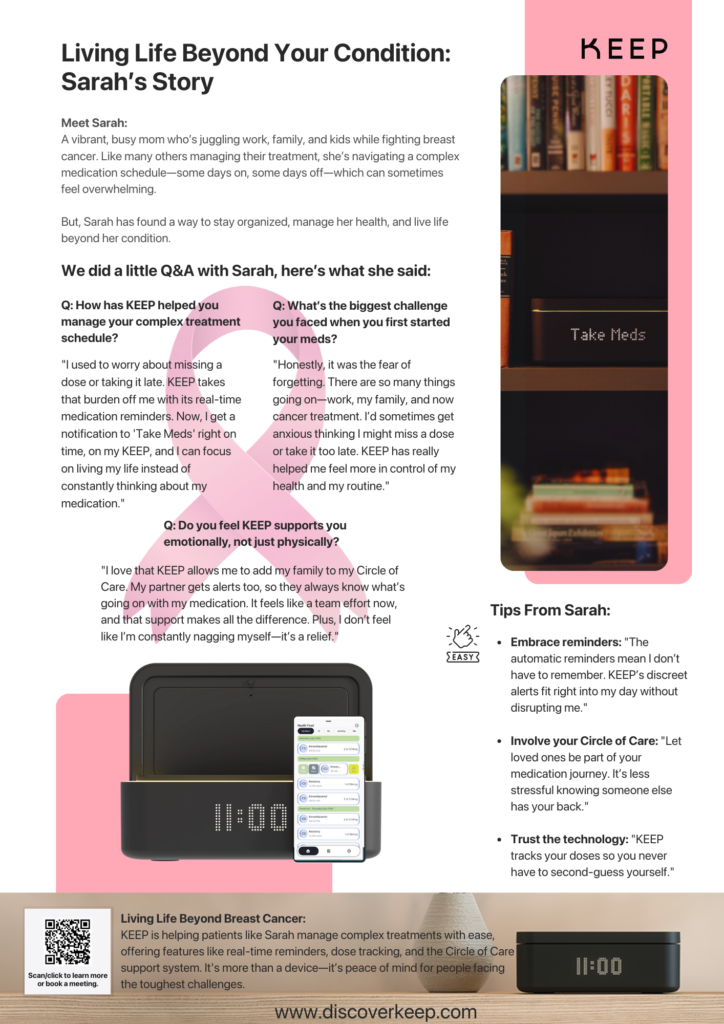 Keep Sarah's Story Breast Cancer